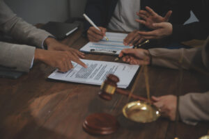 A personal injury solicitor is discussing the legal fees and personal injury claims process 